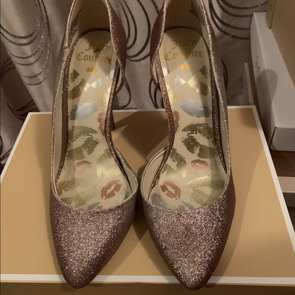 Juicy Couture sparkly heels
